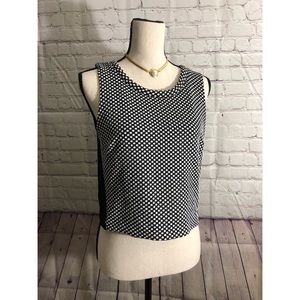 Banana Republic Black And White Polka Dot Blouse